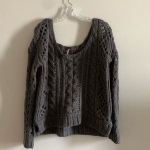 Free People Gray Sweater Size Medium
